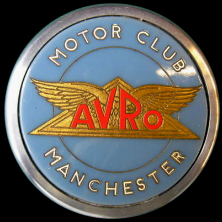A V R O Motor Club Manchester Car Badge