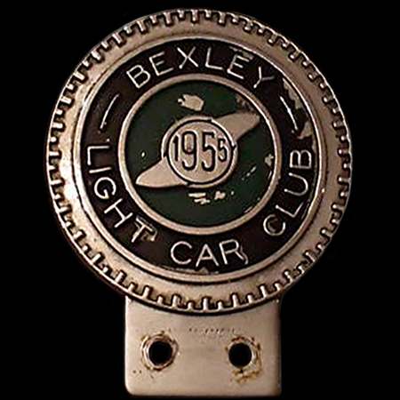 Bexley Light Car Club car badge 1955