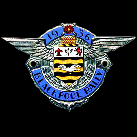 1936 Blackpool Rally Car Badge