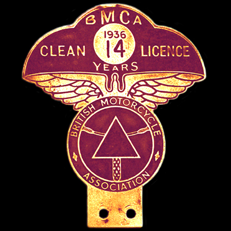 British Motor Cycle Association Car Badge