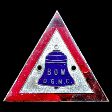 Bow District Garage Motor Club Car Badge