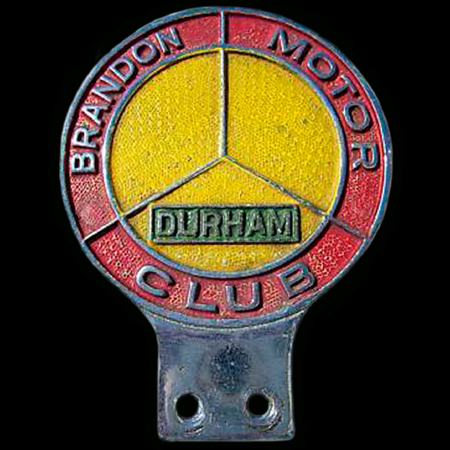 Brandon Motor Club Durham  Car Badge