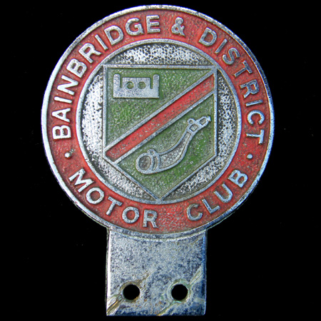 Bainbridge & District Motor Club Car Badge