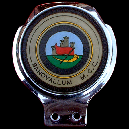 Banovallum Motor Cycle Club Car Badge 2