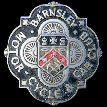 Barnsley Motor Cycle & Car Club Car Badge 1