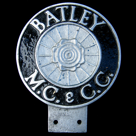 Batley Motor & Cycle and Car Club Car Badge