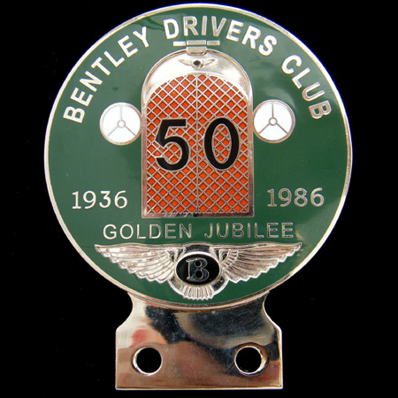 Bentley Drivers Club Car Badge