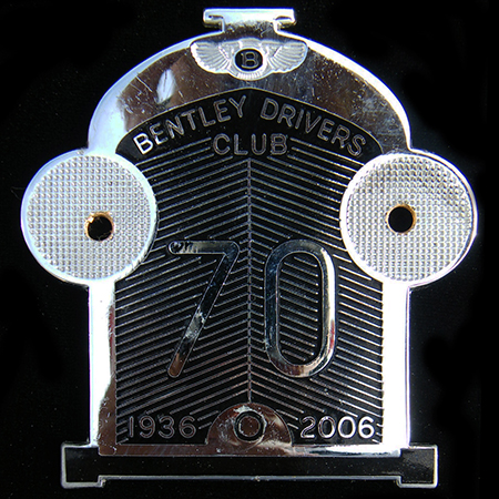 Bentley Drivers Club Car Badge
