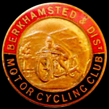 Berkhamsted & District Motor Cycling Club Lapel Badge