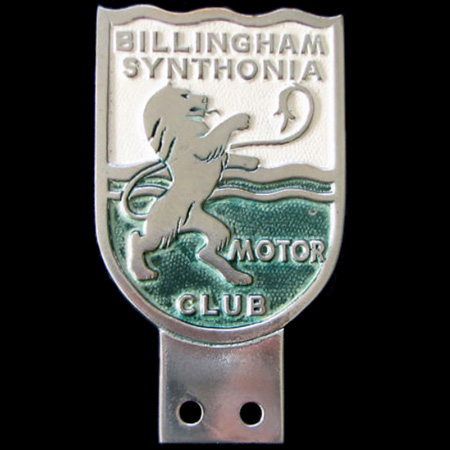 Billingham Synthonia Motor Club Car Badge