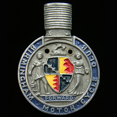 Birmingham Motor Cycle Club Car Badge