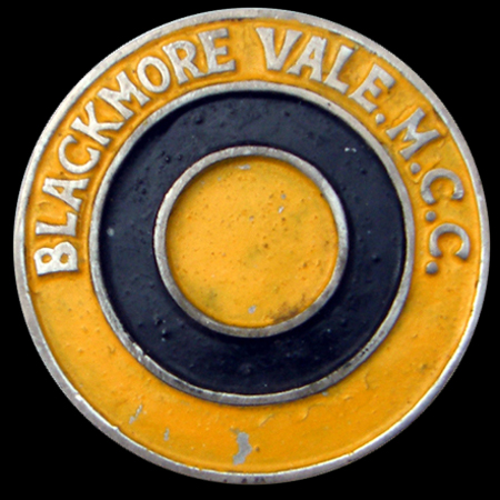 Blackmore Vale Motor Cycle Club Car Badge