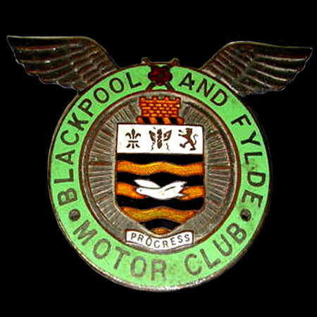 Blackpool and Fylde Motor Club Car Badge