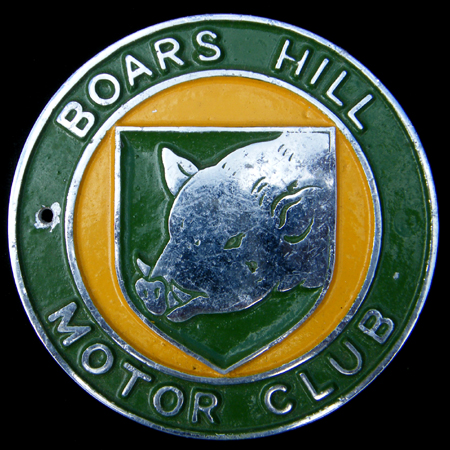 Abingdon Boars Hill Motor Club Car Badge
