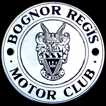 Bognor Regis Motor Club Car Badge 