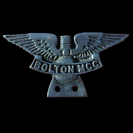 Bolton Motor Cycle Club Car Badge