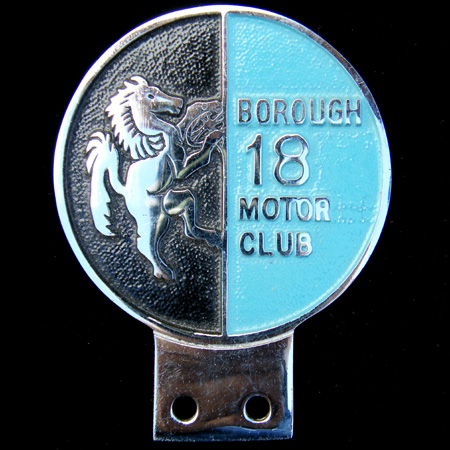 Borough 18 Motor Club Car Badge (Kent)