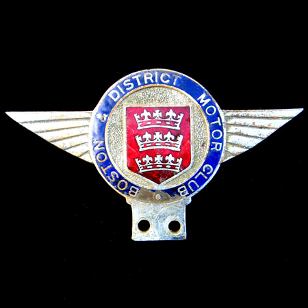 Boston & District Motor Club Car Badge