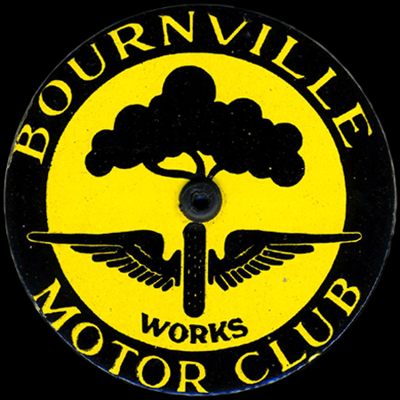 Bournville Works Motor Club Car Badge