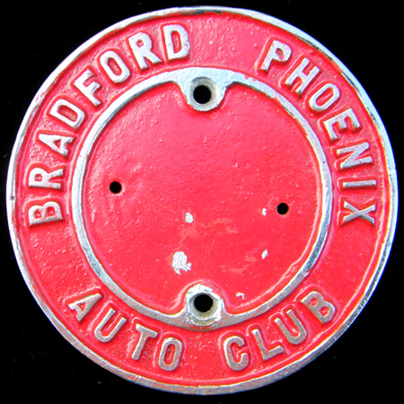 Bradford Phoenix Auto Club Car Badge (Motor Cycle Club)