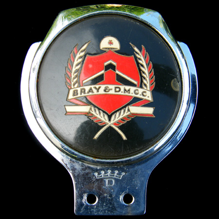 Bray & District Motor Cycle Club Car Badge