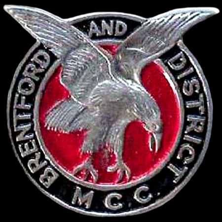 Brentford And District Motor Cycle Club Car Badge