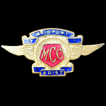 Bridport & District Motor Cycle Club Lapel Badge