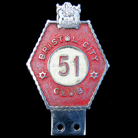 Bristol City 51 Club Car Badge