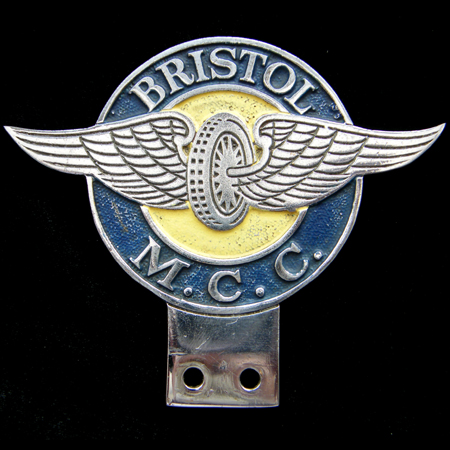 Bristol Motor Cycle Club Car Badge