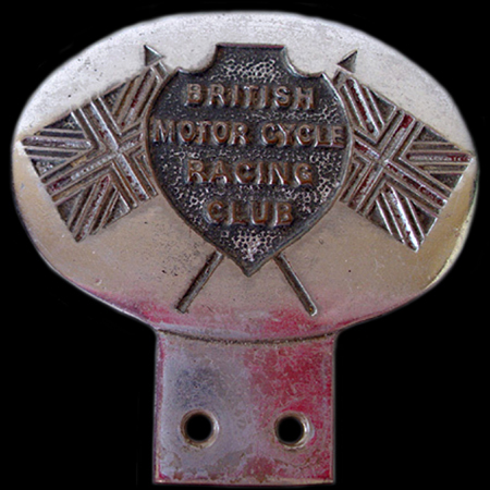 British Motor Cycle Racing Club Car Badge 1
