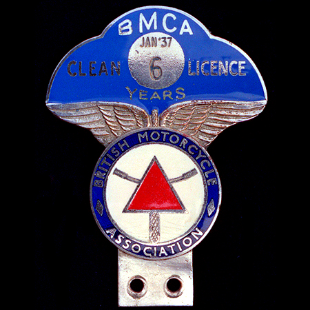 British Motor Cycle Association Car Badge