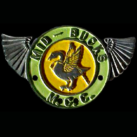 Mid Bucks Motor Cycle Club Car Badge