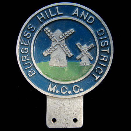 Burgess Hill and District Motor Cycle Club Car Badge