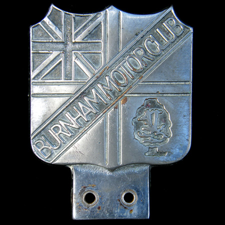 Burnham Motor Club Car Badge
