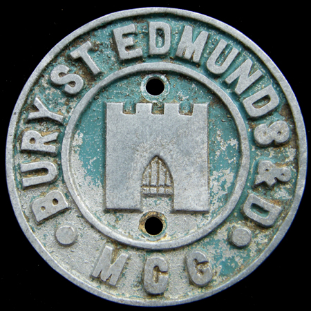 Bury St Edmunds & District Motor Cycle Club Car Badge