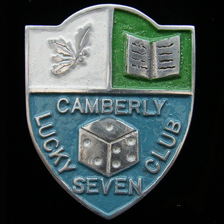 Camberley Lucky Seven Club Car Badge 
