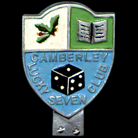 Camberley Lucky Seven Club Car Badge 1