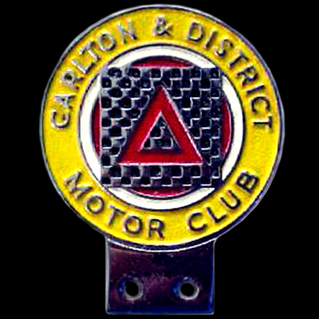 Carlton & District Motor Club Car Badge