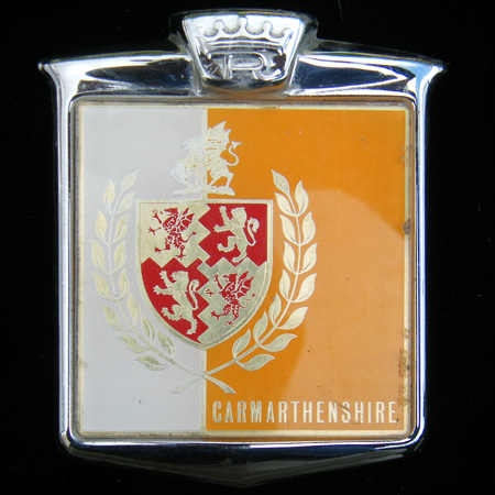 Carmarthenshire (Sir Gaerfyrddin) Square Car Badge