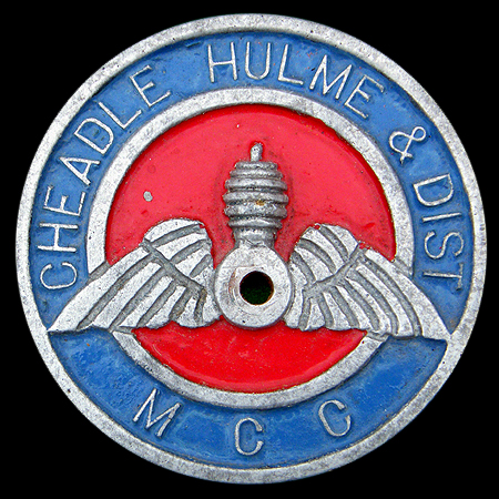 Cheadle Hulme & District Motor Cycle Club Car Badge