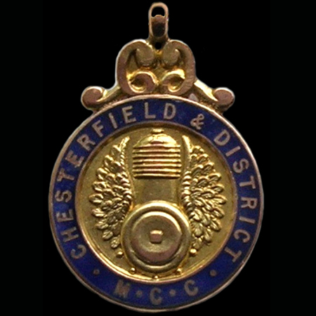 Chesterfield & District Motor Cycle Club Lapel Badge / medal