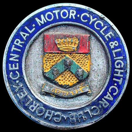 Chorley Central Motor Cycle & Light Car Club Car Badge