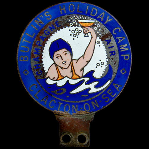 1938 Butlins Holiday Camp Clackton on Sea  Car Badge