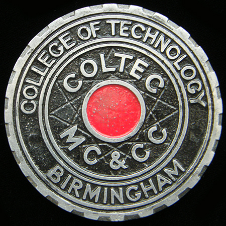 Coltec Motor Cycle & Car Club Car Badge