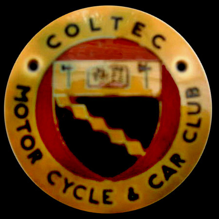 Coltec Motor Cycle & Car Club Car Badge