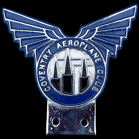Coventry Aeroplane Club Car Badge