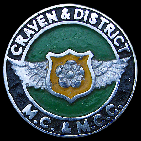 Craven & District Motor Car & Motor Cycle Club Car Badge