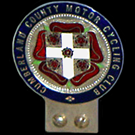 Cumberland County Motor Cycling Club Car Badge