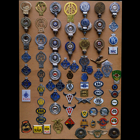 Dave Leverage's Display of Australian car badges