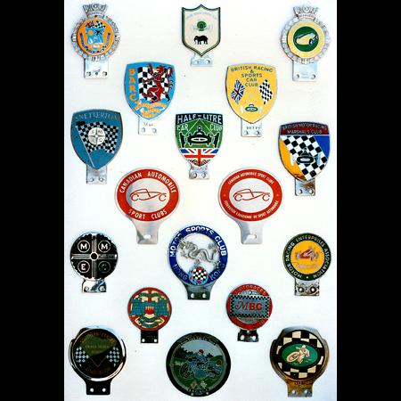 Display of  Sports and Racing badges